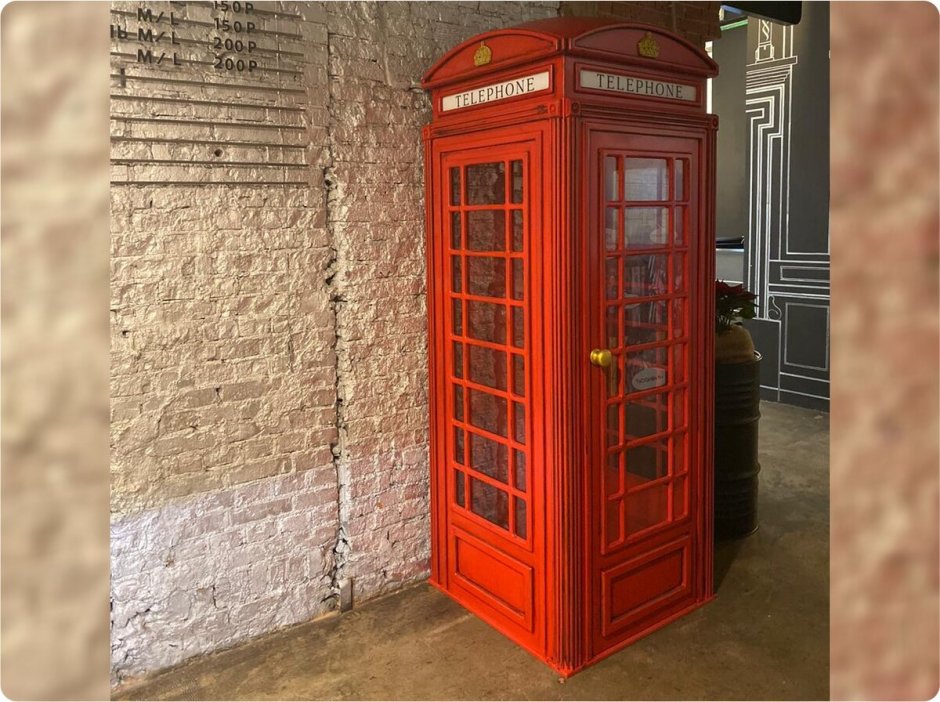 Шкаф Лондонская телефонная будка