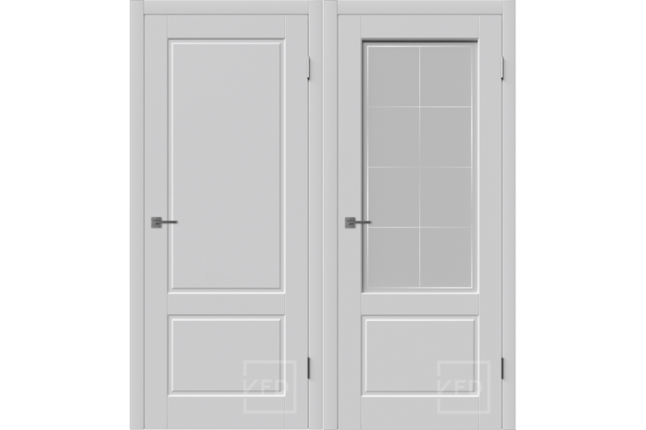Дверь Честер по белая эмаль