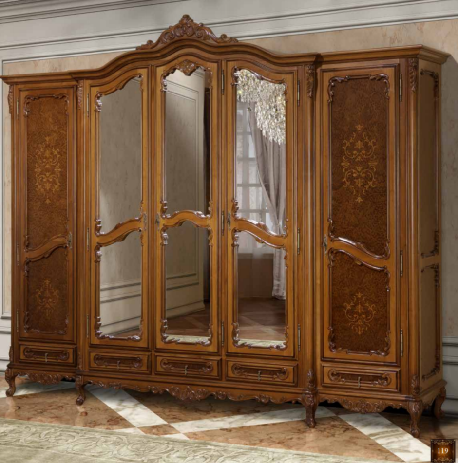 Румынская мебель шкаф 5дв Клеопатра