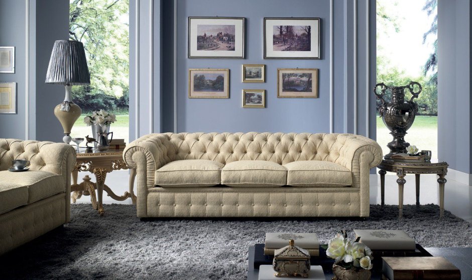 Asnaghi диван Chesterfield Италия