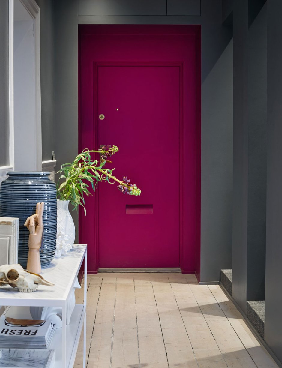 Цветные двери в скандинавском стиле