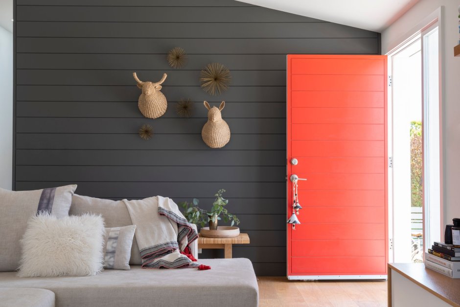 Оранжевый в интерьере