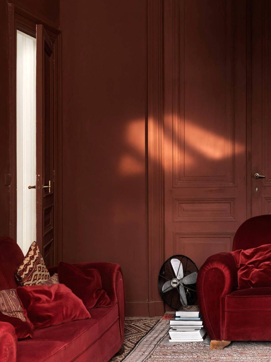 Дверь терракотового цвета