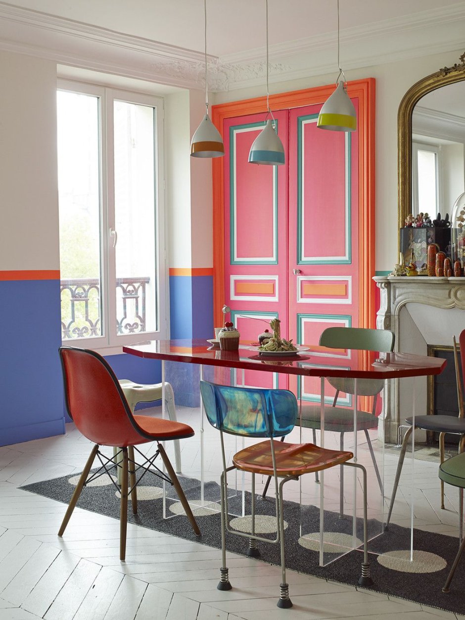 Двери в эклектичном интерьере