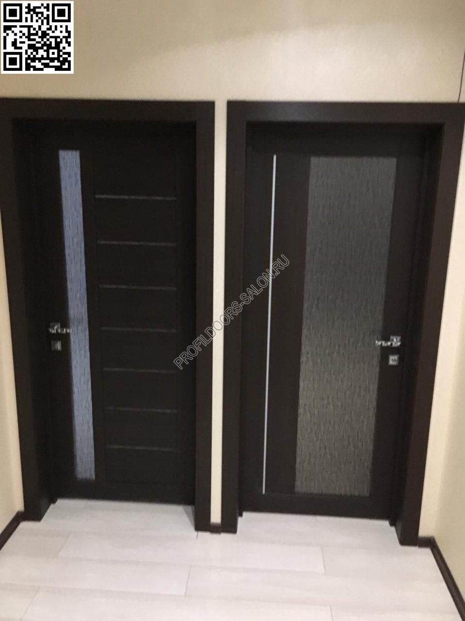 Двери profil Doors в интерьере венге