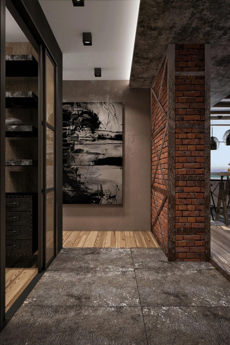 Прихожая в стиле Loft