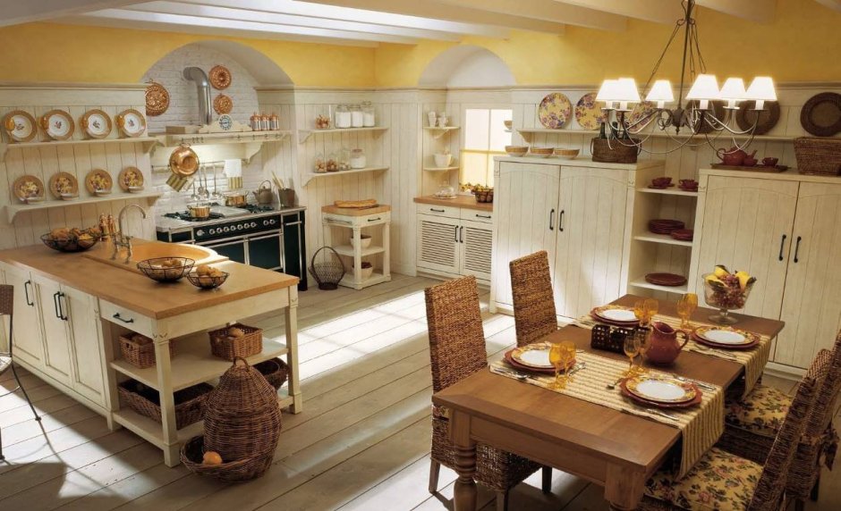Кухня в русском деревенском стиле