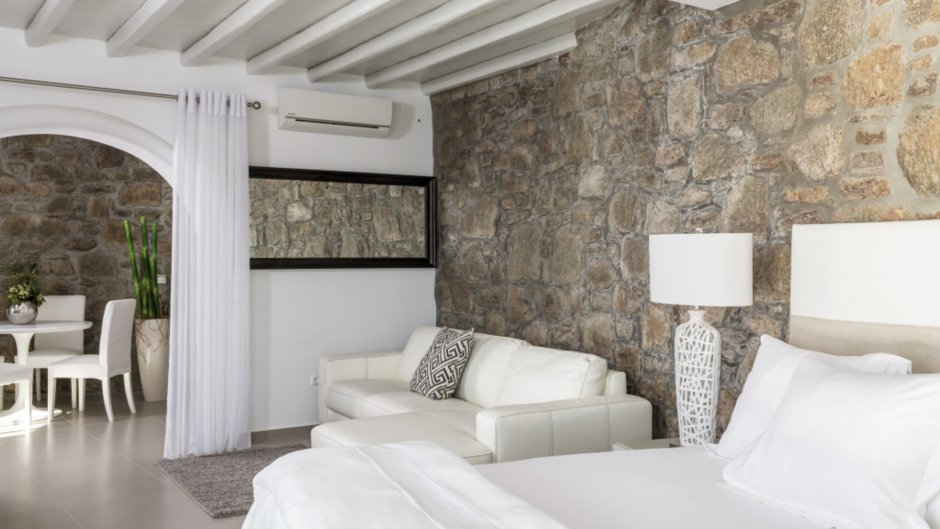 Дизайн гостиной Греция