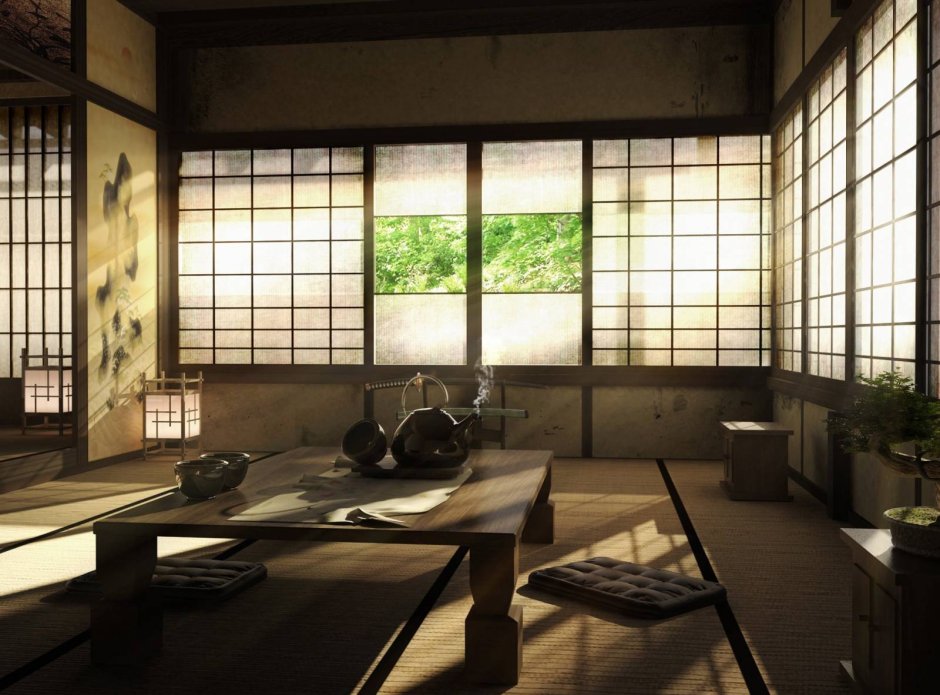 Окна в японском стиле