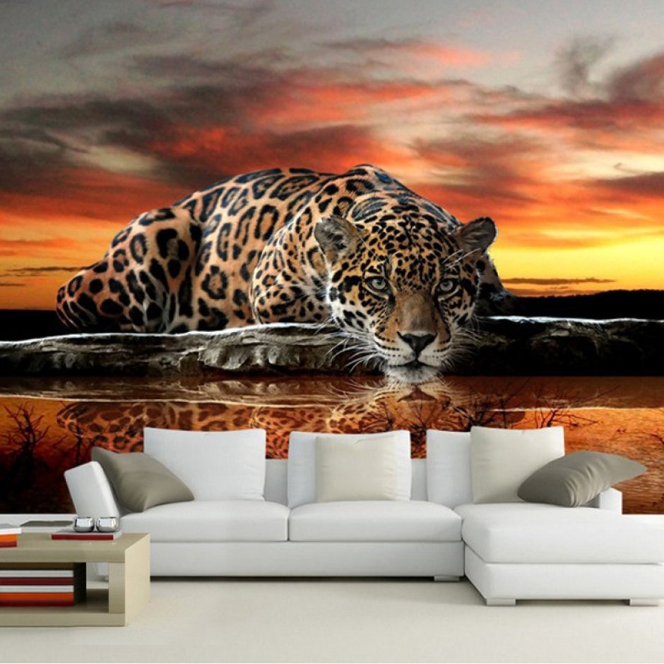 Фотошторы леопард