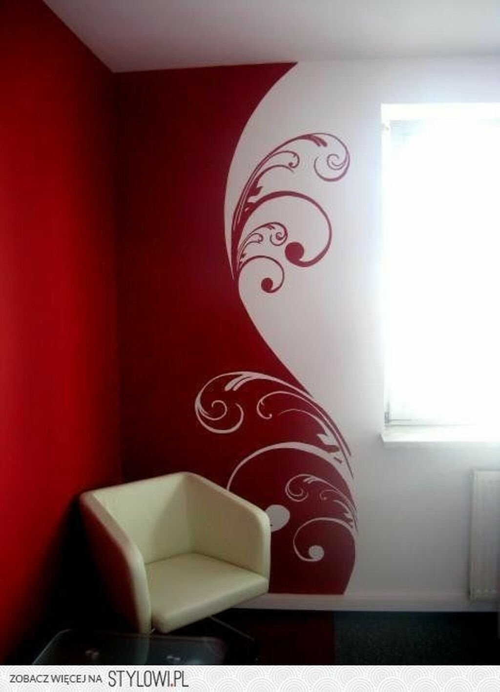 покраска стен с трафаретами дизайн