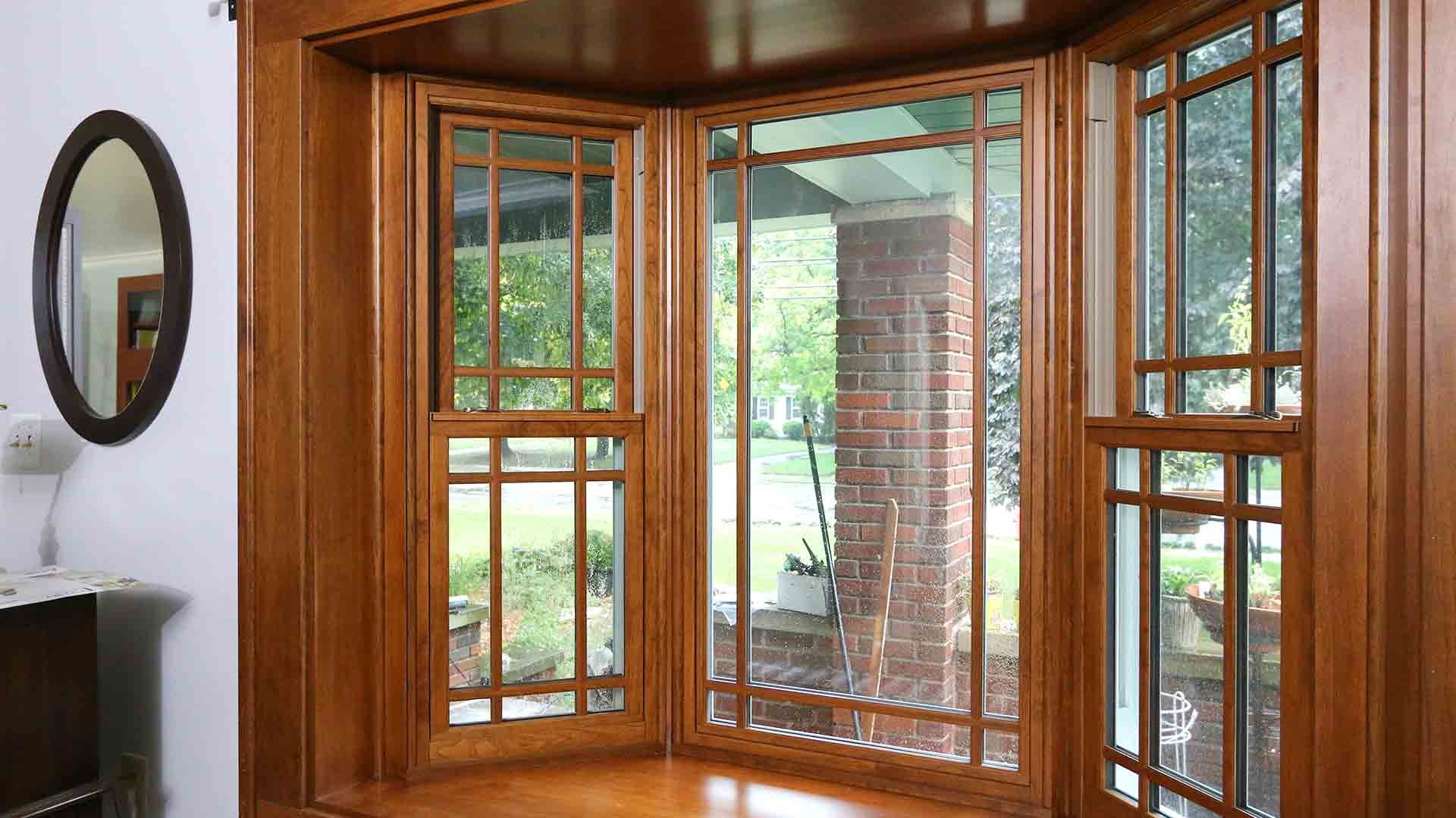 деревянные окна дизайн фото