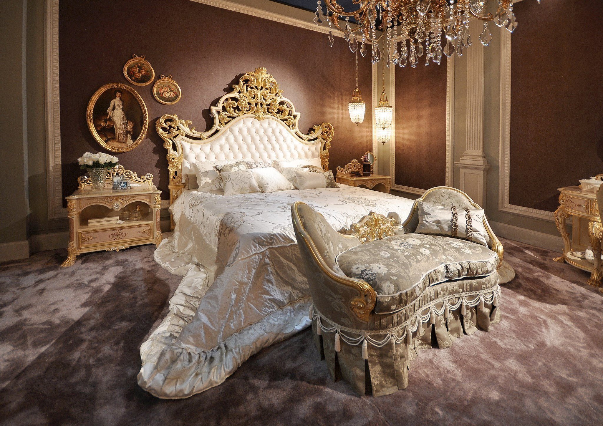Кровать двуспальная королевская (71 фото)