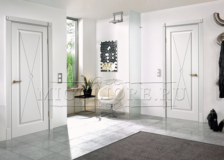 Белые межкомнатные двери современный стиль