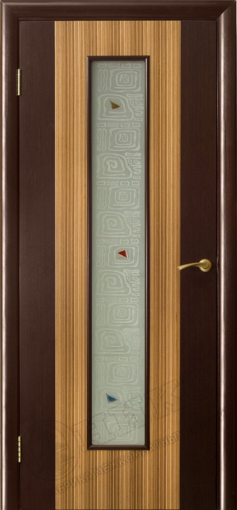 Дверь Оникс Комби красное деревоанегри