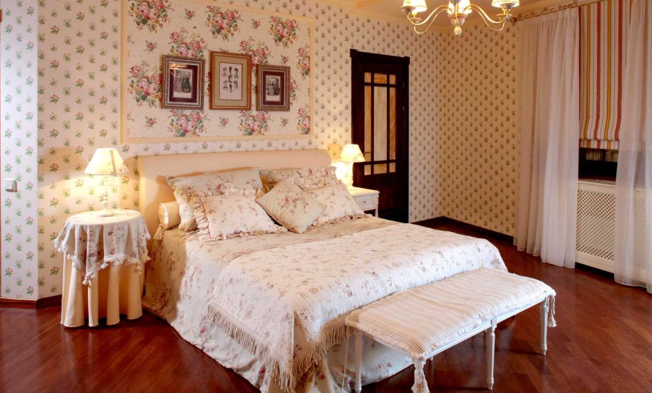 Персиковая спальня в стиле Прованс