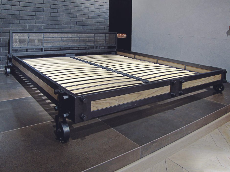 Кровать 160 200 металл лофт