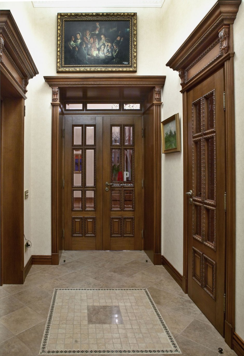 Двери в английском стиле в интерьере
