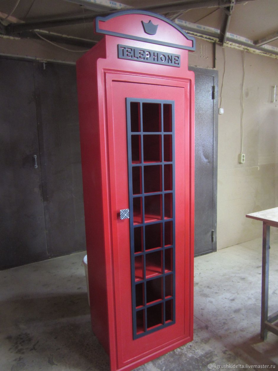 Шкаф Лондон английская телефонная будка