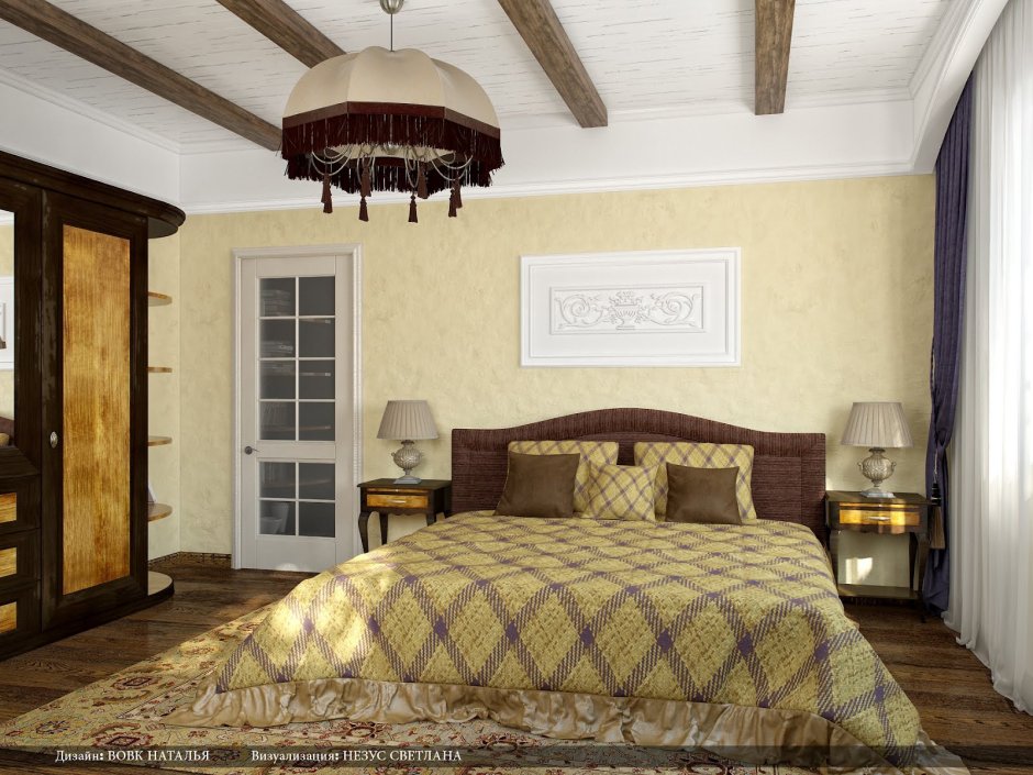 Спальня в традиционном стиле