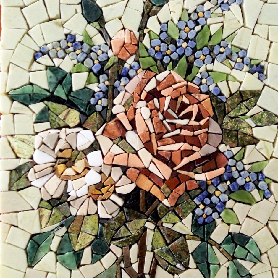 Художественное панно из мозаики