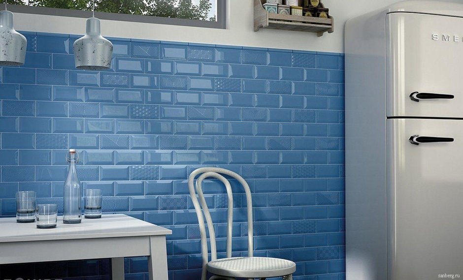 Плитка Kerama Marazzi Аккорд белый грань 8,5х28,5