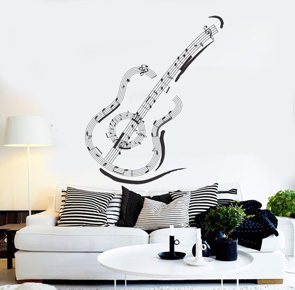 Декоративная гитара на стену