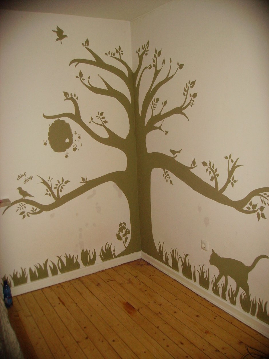 Обои с деревьями на стену