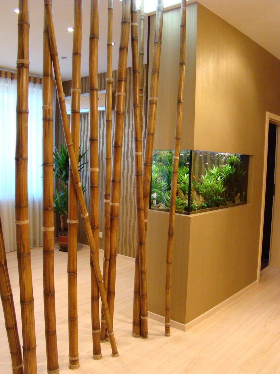 Отделка бамбуком интерьер