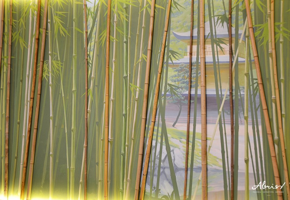 Панно бамбук на стену
