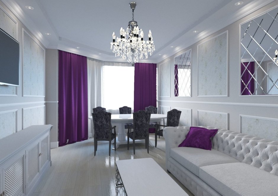 Дизайн комнаты в общежитии в светло сиреневых тонах фото