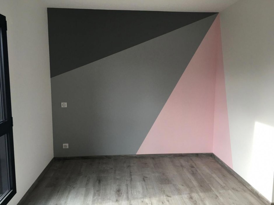 Диагональная покраска стен
