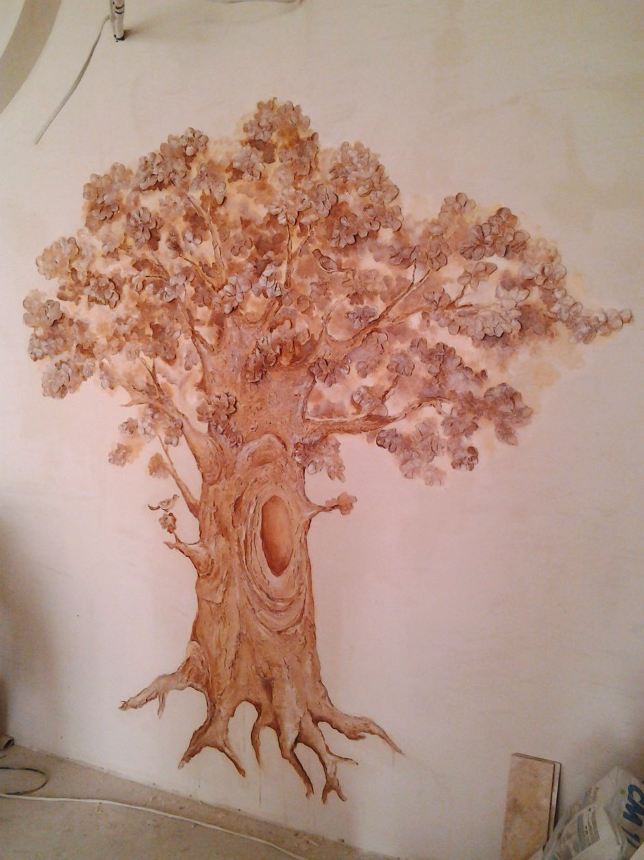 Объемное дерево на стене (44 фото)
