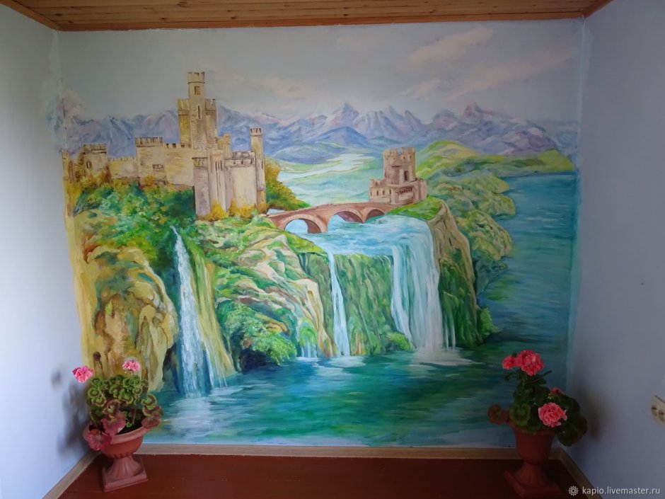 Роспись стен в интерьере Крыму