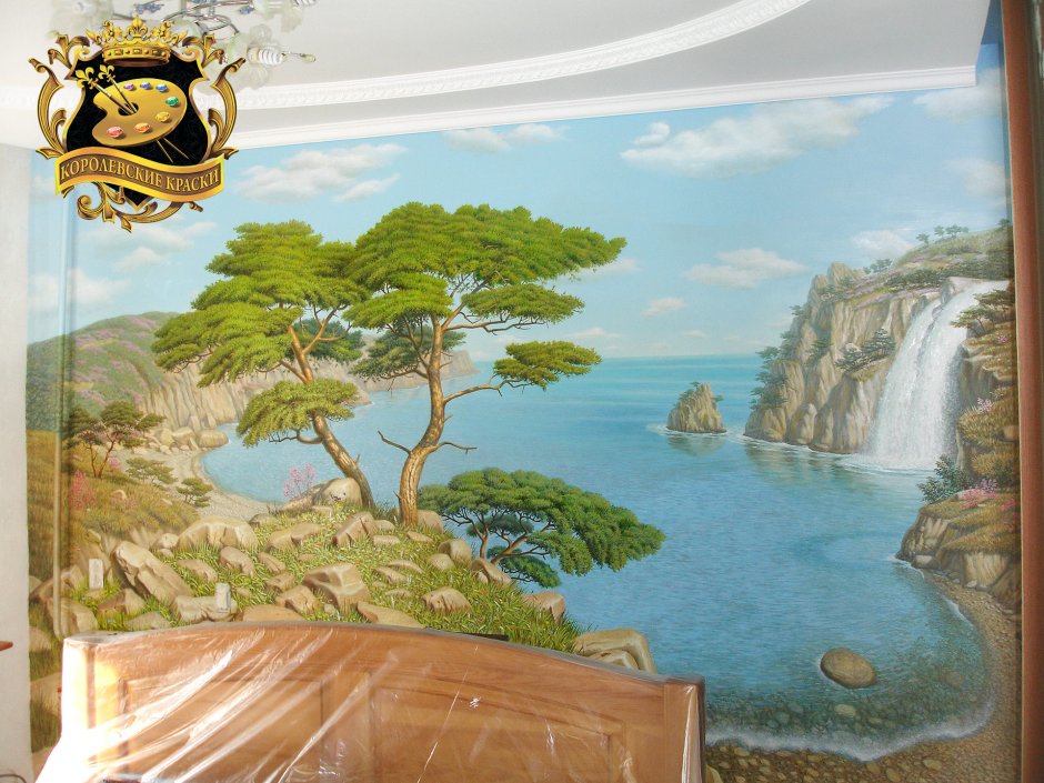 Художественная роспись стен крымские пейзажи
