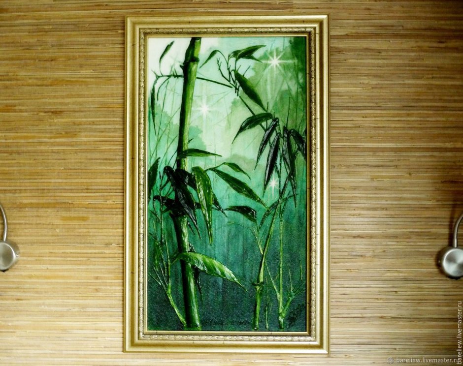 Панно бамбук на стену (45 фото)