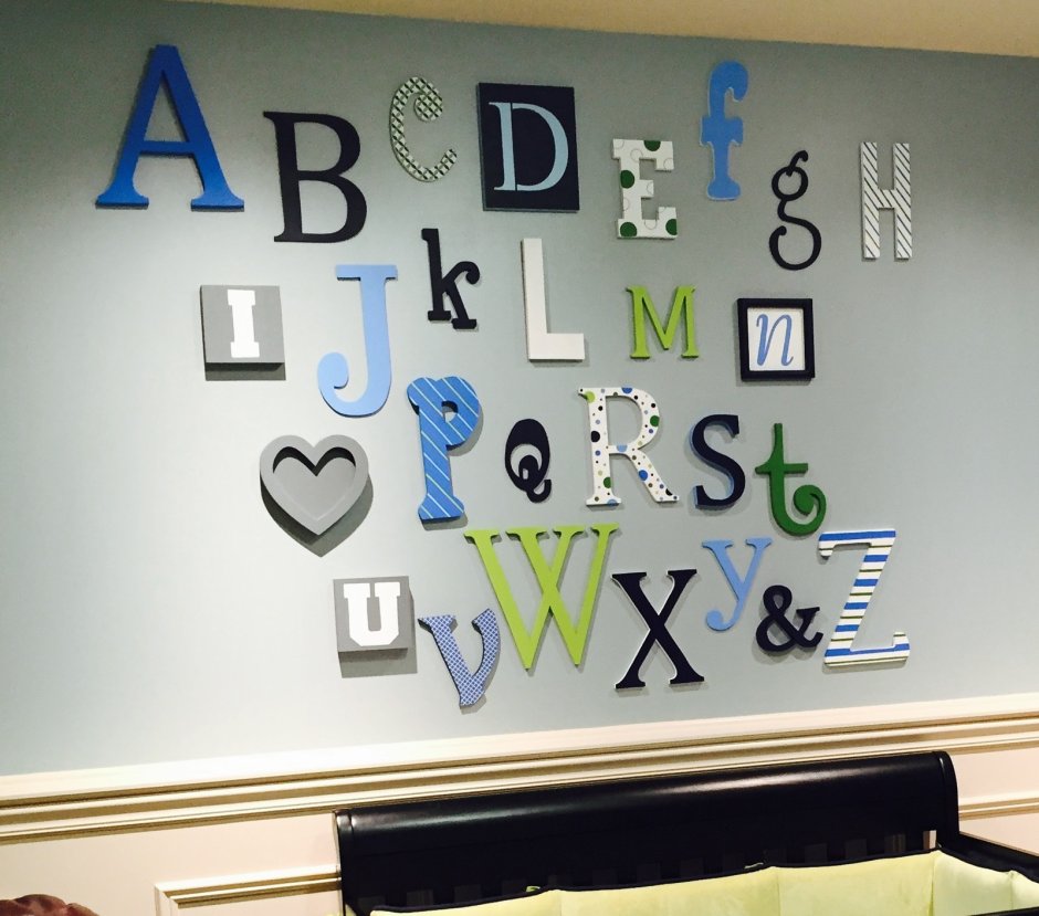Декоративные буквы на стену