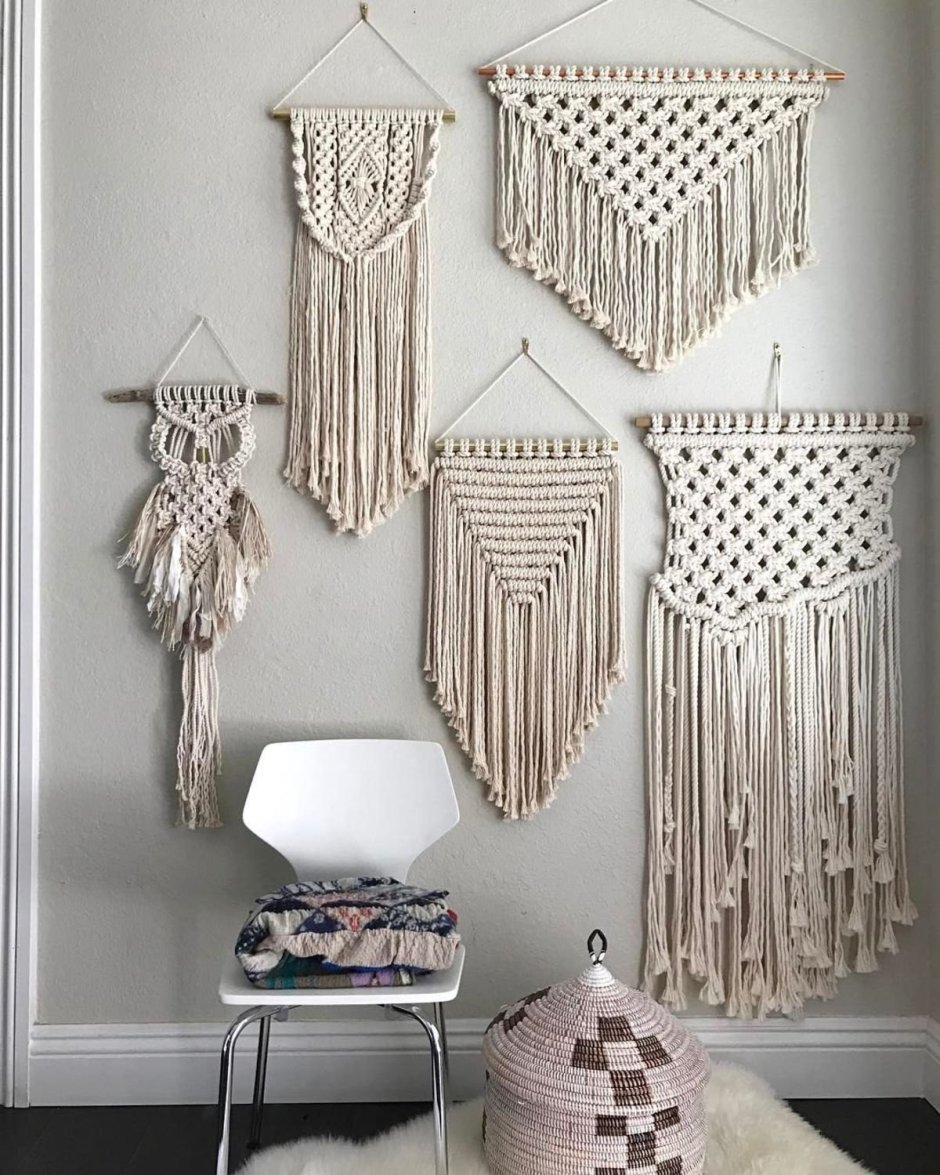 Плетеное украшение на стену (31 фото)