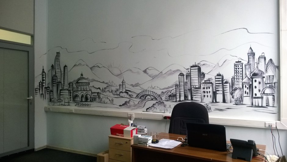 Стен для рисования в офис
