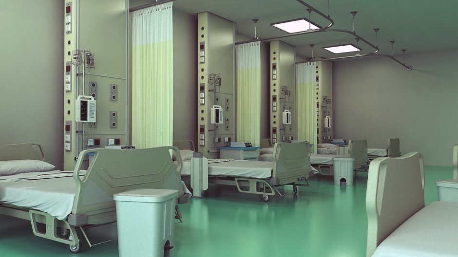 Интерьер больничной палаты