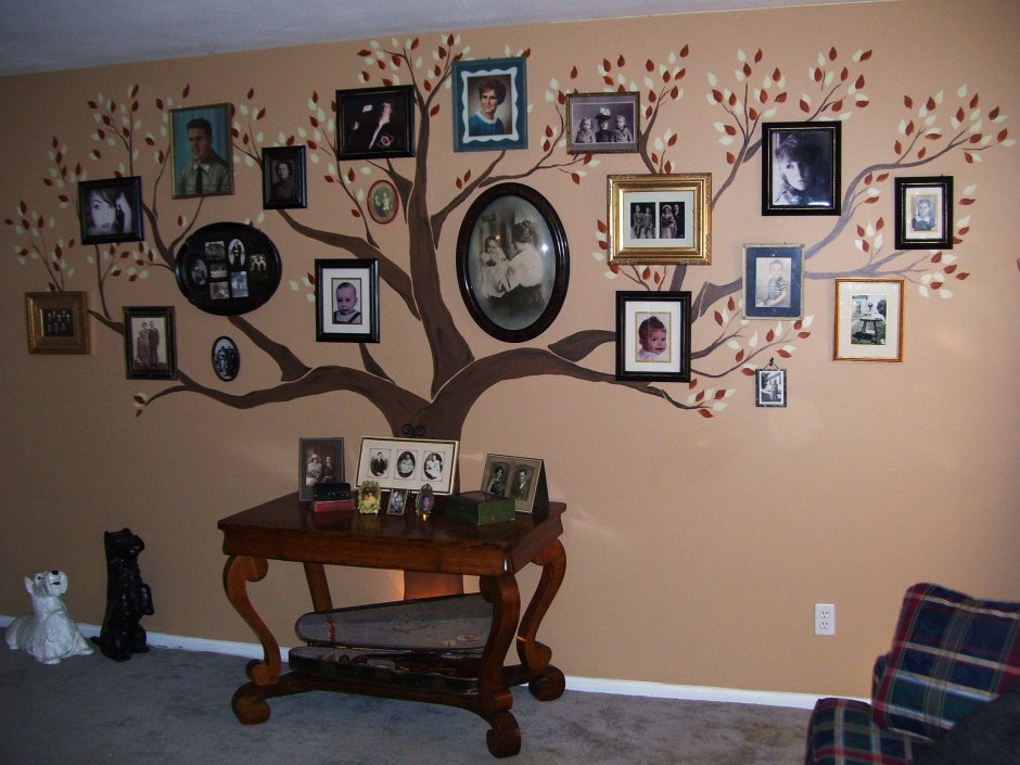 Фамильное дерево на стене (50 фото)