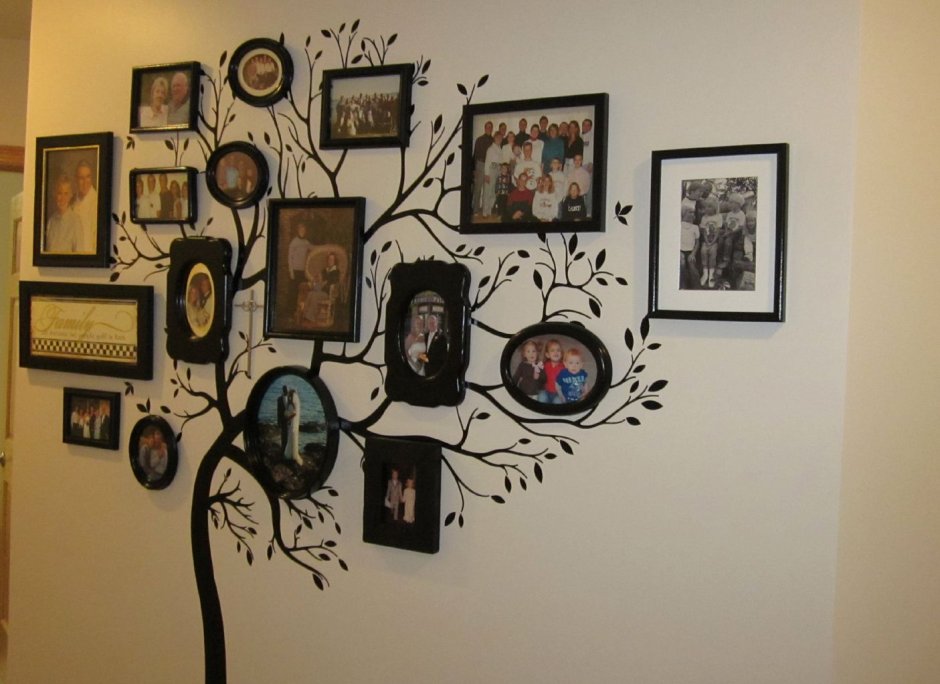 Дерево на стену с портретами