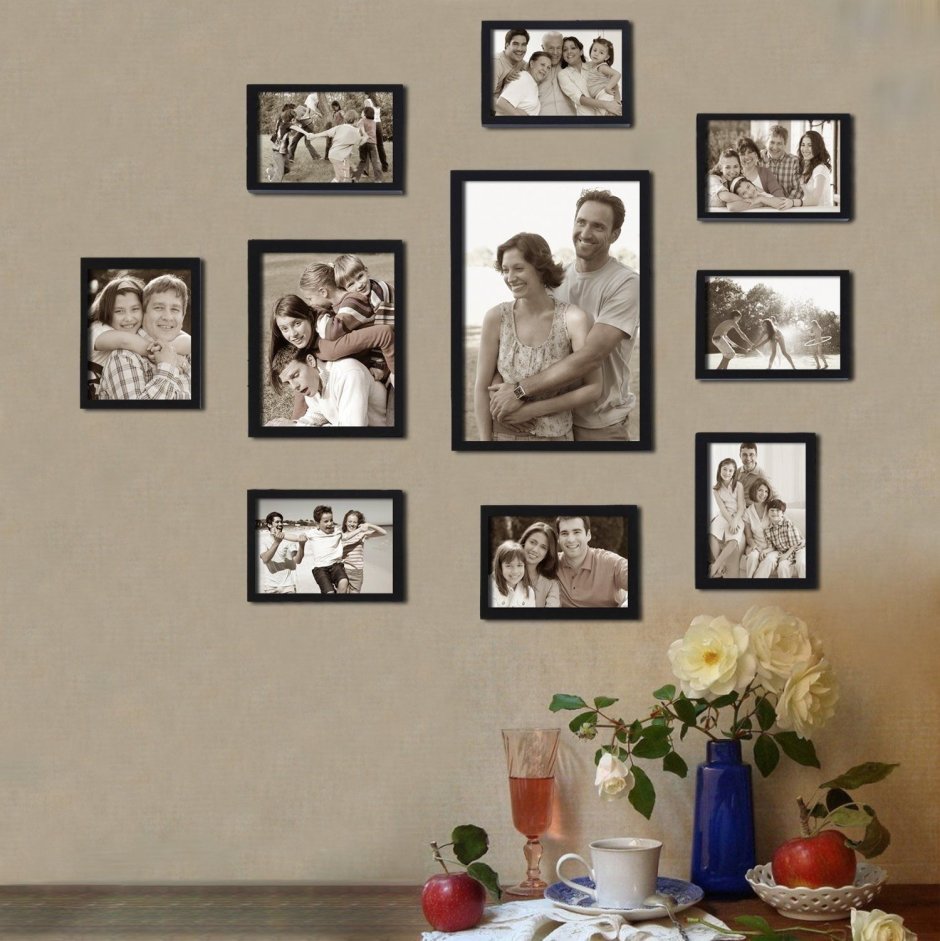 Коллаж из свадебных фотографий на стену (37 фото)