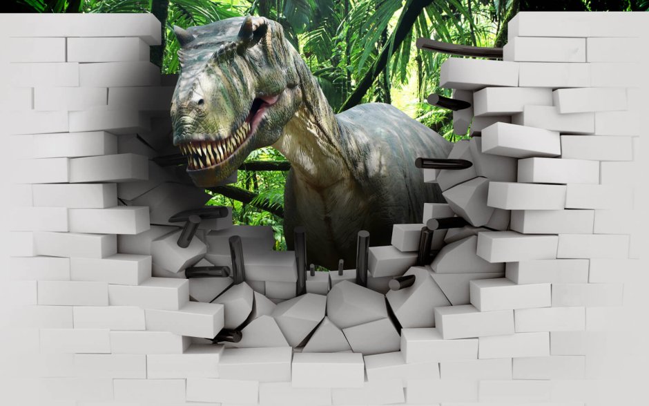 Голова динозавра на стену