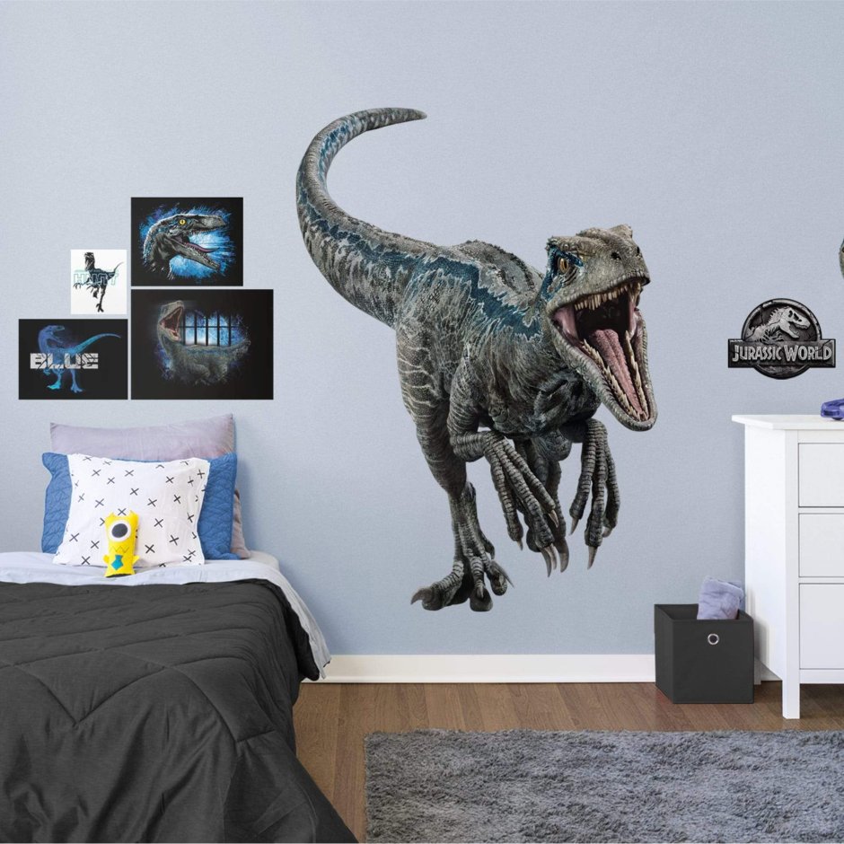 Стильная комната с динозаврами