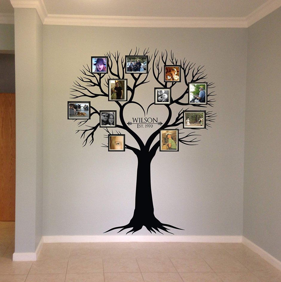 Креативное дерево на стене