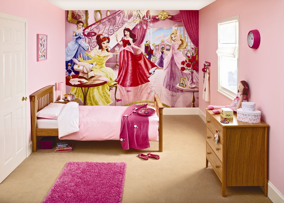 Комната для девочки в стиле принцессы Диснея для подростка