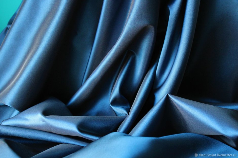 Темно синяя ткань для штор