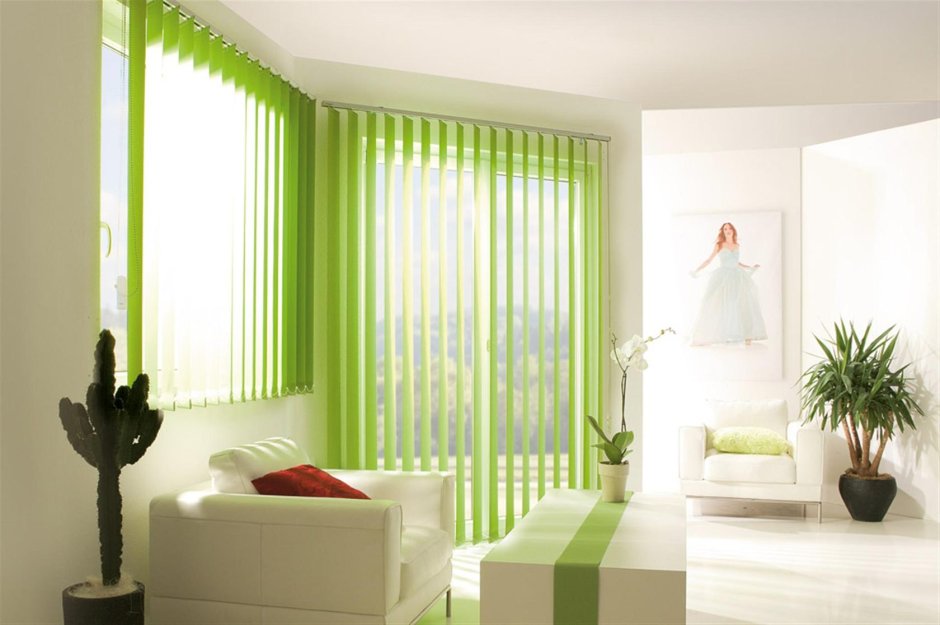 Зеленые шторы