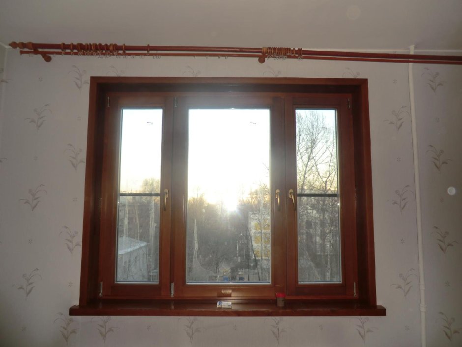 Деревянные откосы на окна внутренние в квартире